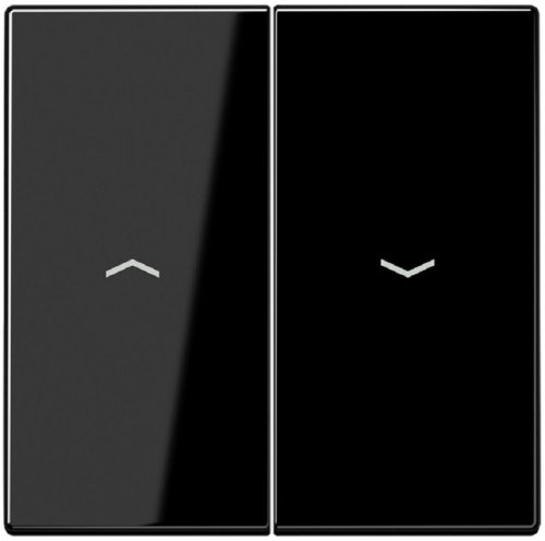 Лицевая панель Jung LS990 для 2-кл. выключателя жалюзи черный фото Лицевая панель Jung LS990 для 2-кл. выключателя жалюзи черный картинка